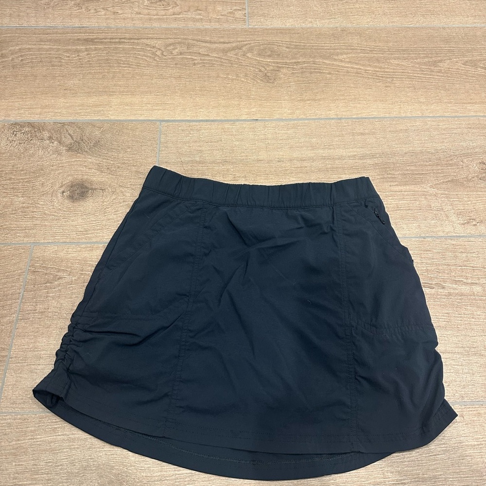 Prana Koen Black Athletic Skort with Elastic Waistband